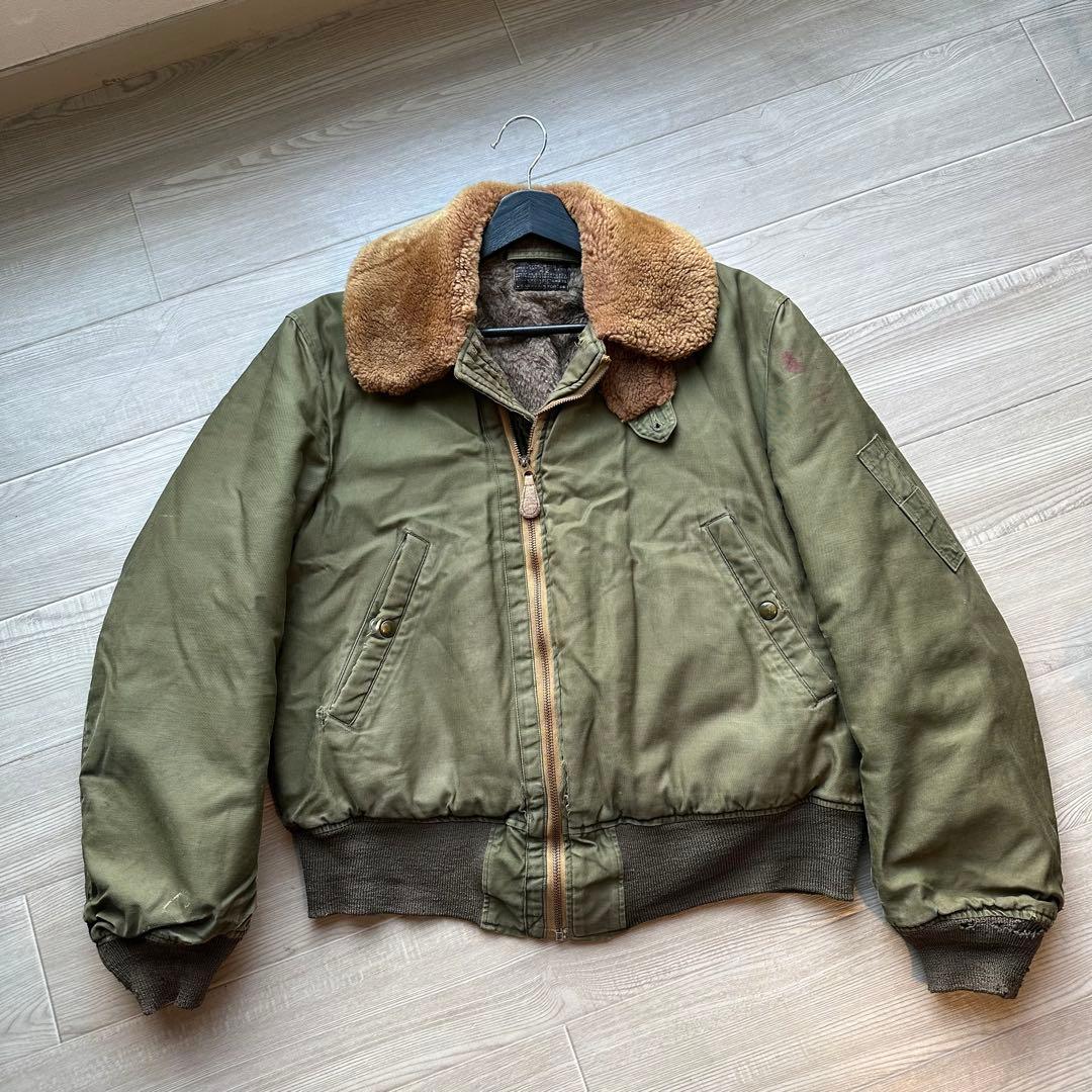 40s USAF 実物　B-15 フライトジャケット　 USA製　サイズ　42
