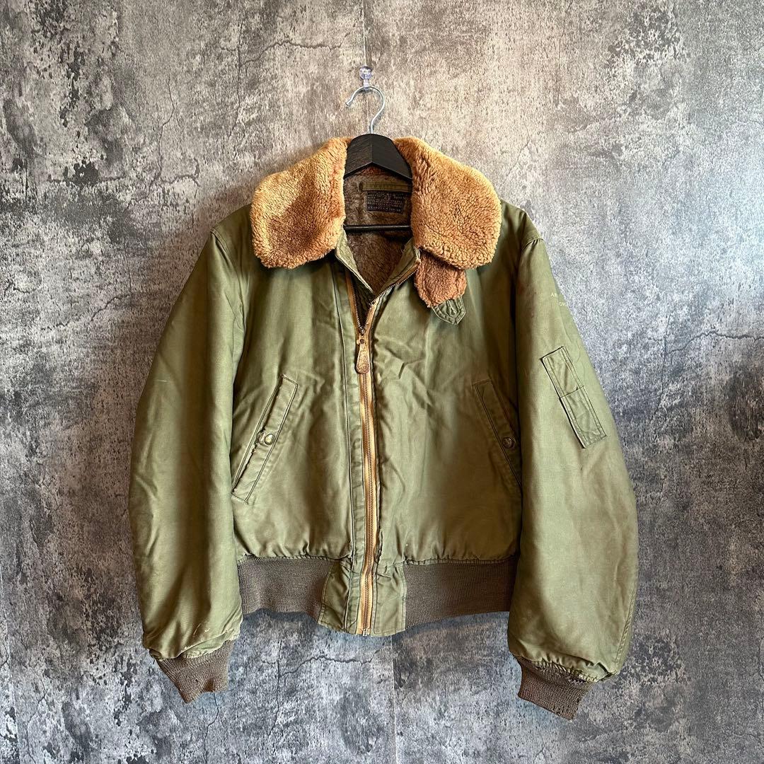 40s USAF 実物　B-15 フライトジャケット　 USA製　サイズ　42