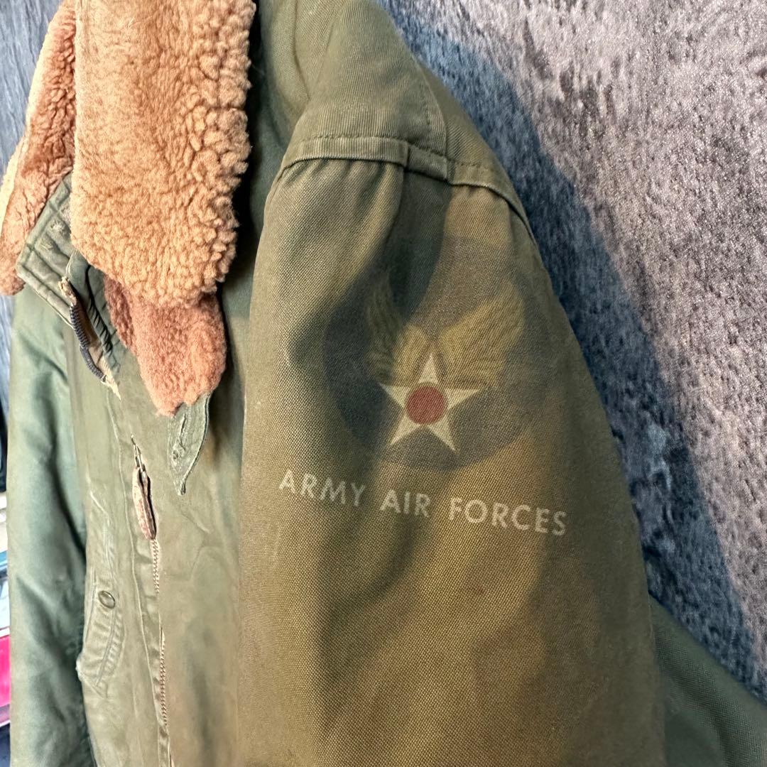 40s USAF 実物　B-15 フライトジャケット　 USA製　サイズ　42