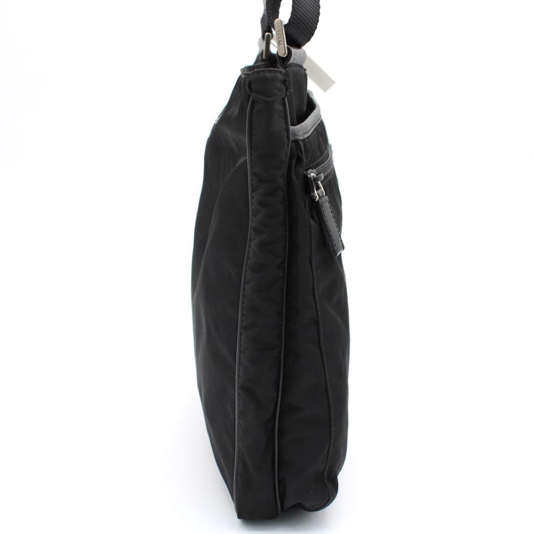【美品】PRADA 三角ロゴ ショルダーバッグ クロスボディ ナイロン ブラック
