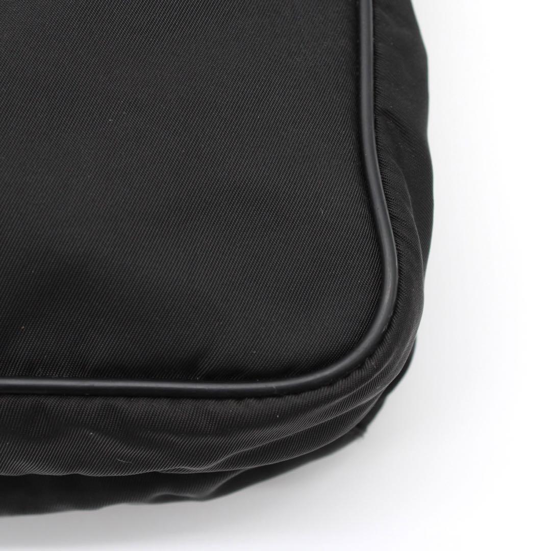 【美品】PRADA 三角ロゴ ショルダーバッグ クロスボディ ナイロン ブラック