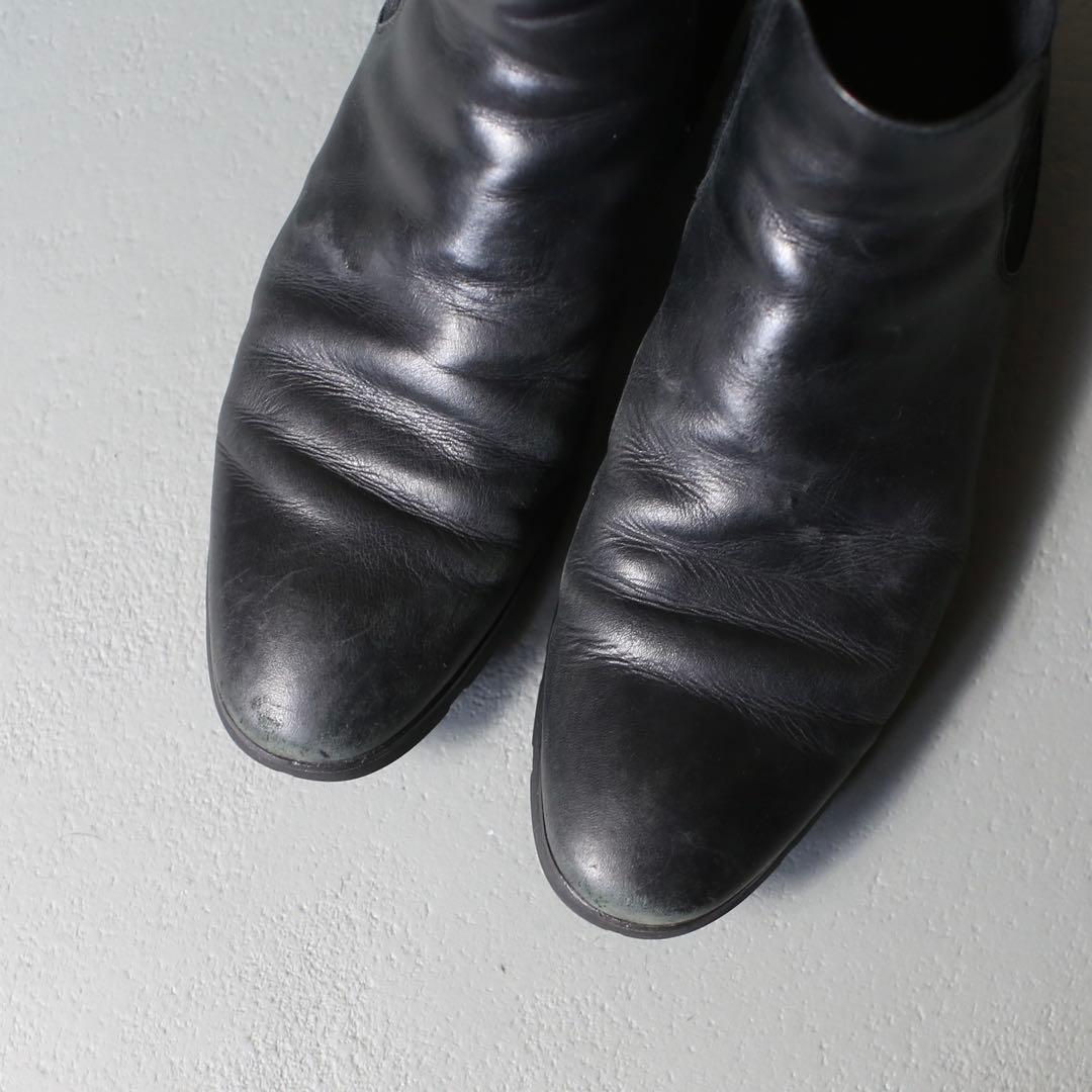 雰囲気◎ 90s~ Side Gore Leather Short Boots