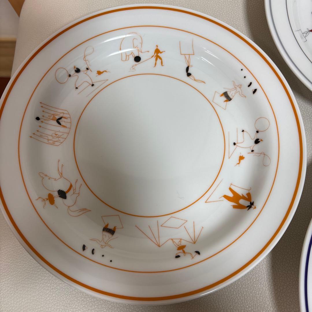 未使用美品　リチャード ジノリ ジオポンティサーカス　プレート　21cm 3枚