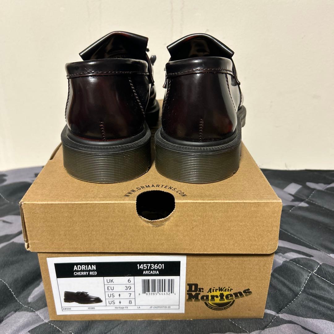 Dr. Martens ブラックローファー フリンジ付き