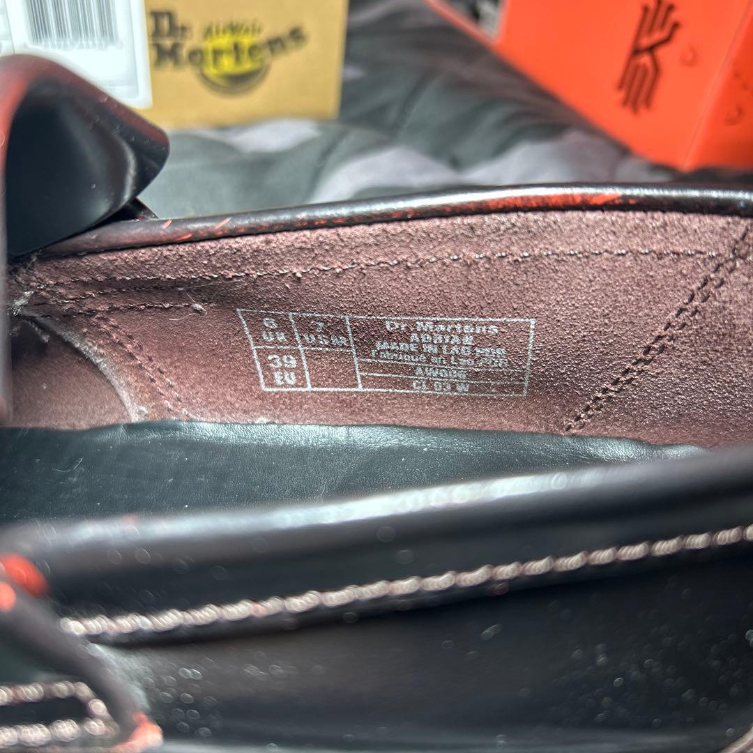 Dr. Martens ブラックローファー フリンジ付き