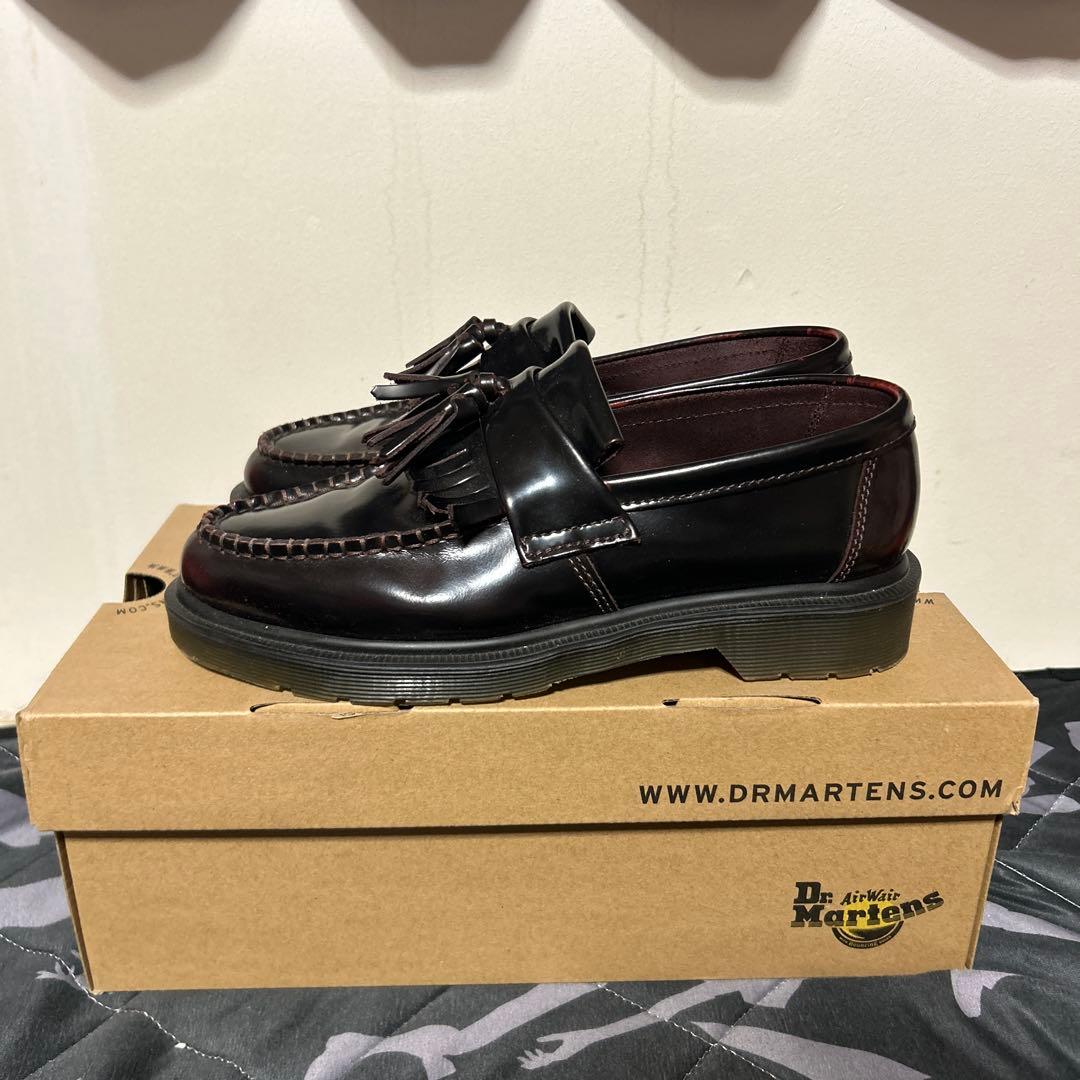 Dr. Martens ブラックローファー フリンジ付き