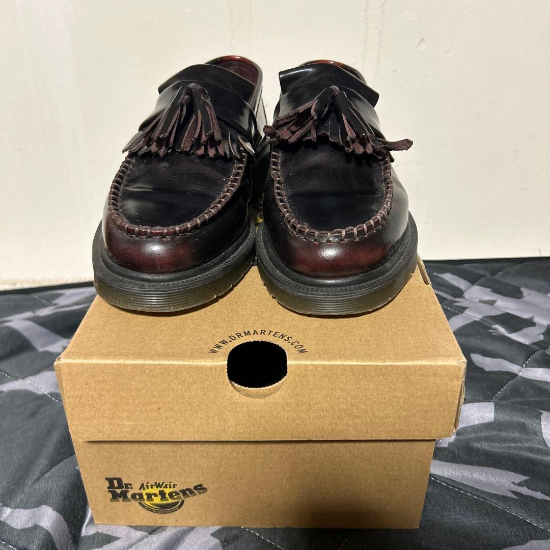 Dr. Martens ブラックローファー フリンジ付き