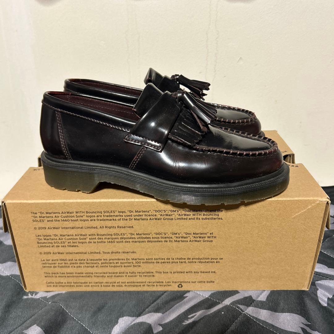 Dr. Martens ブラックローファー フリンジ付き