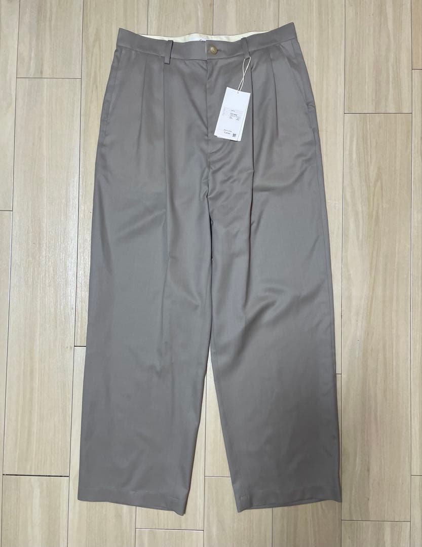 パンツ Cornier WOOL LIGHT GABARDINE WIDE PANTS