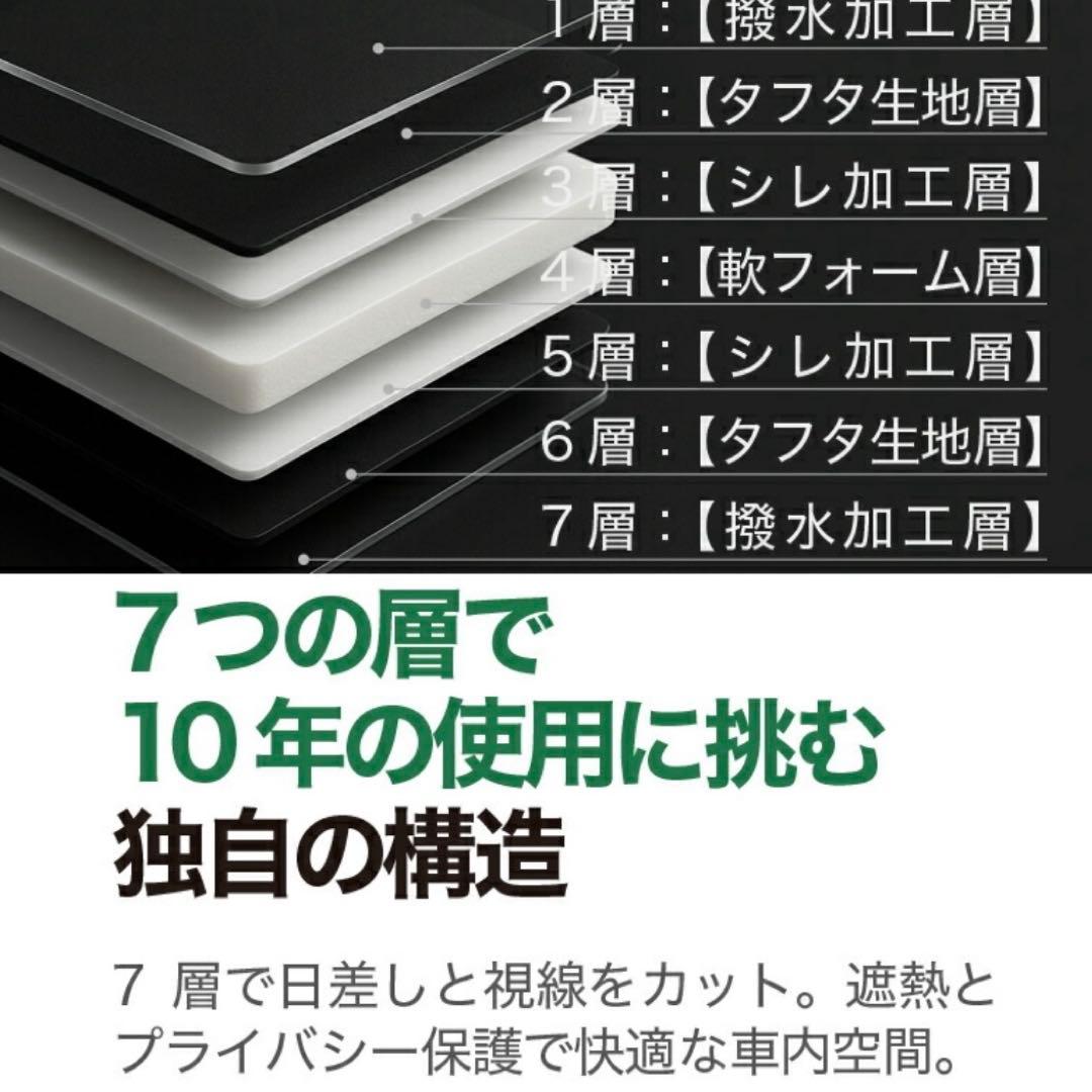 車用内装　サンシェード 10点 黒　ハスラー