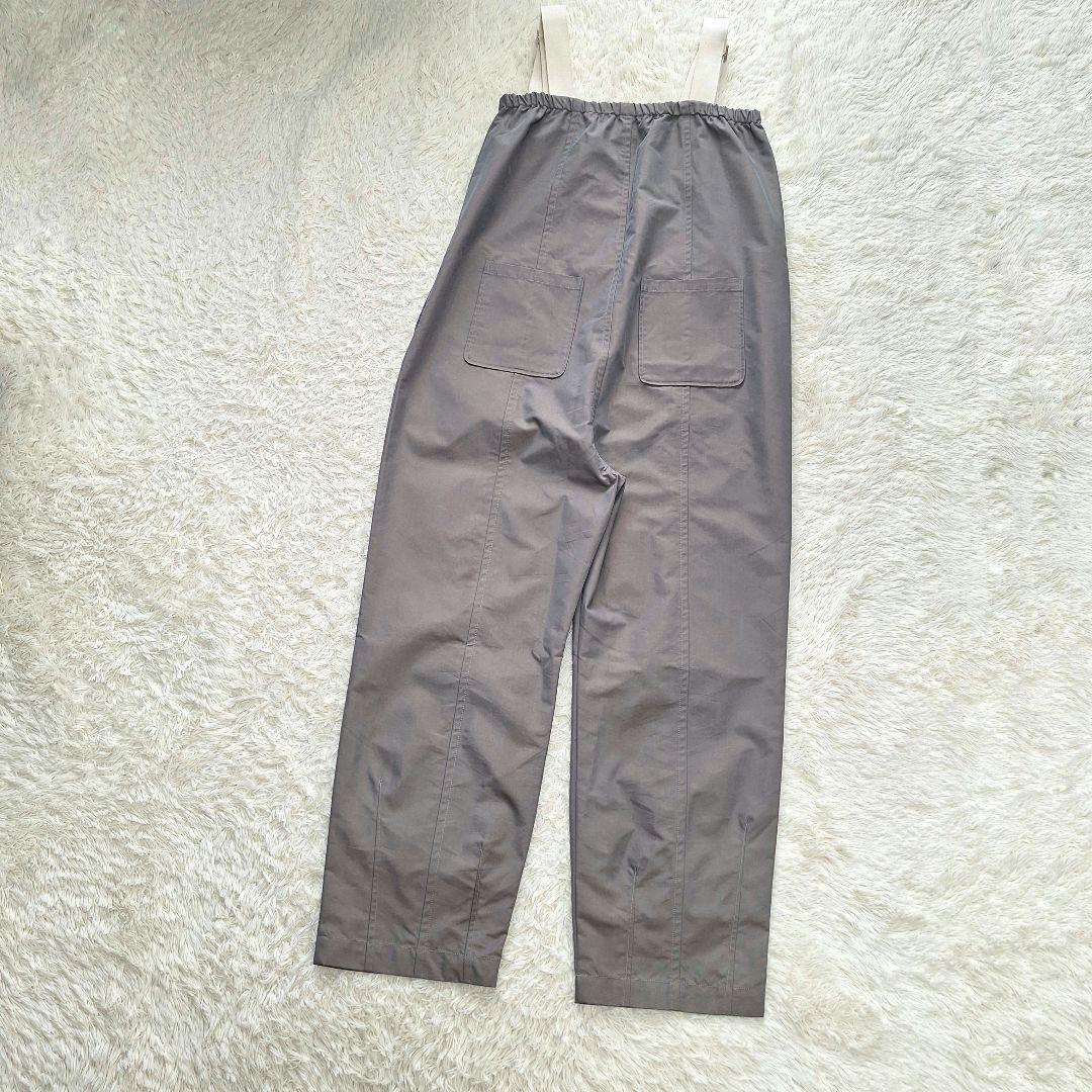 【美品】カベサロッソ　カーブシルエットタフタサロペット　グレー　38