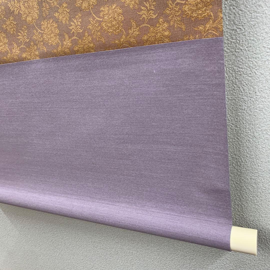 美品 掛け軸 西陣織 俵屋宗達 風神雷神図 刺繍 年中掛け