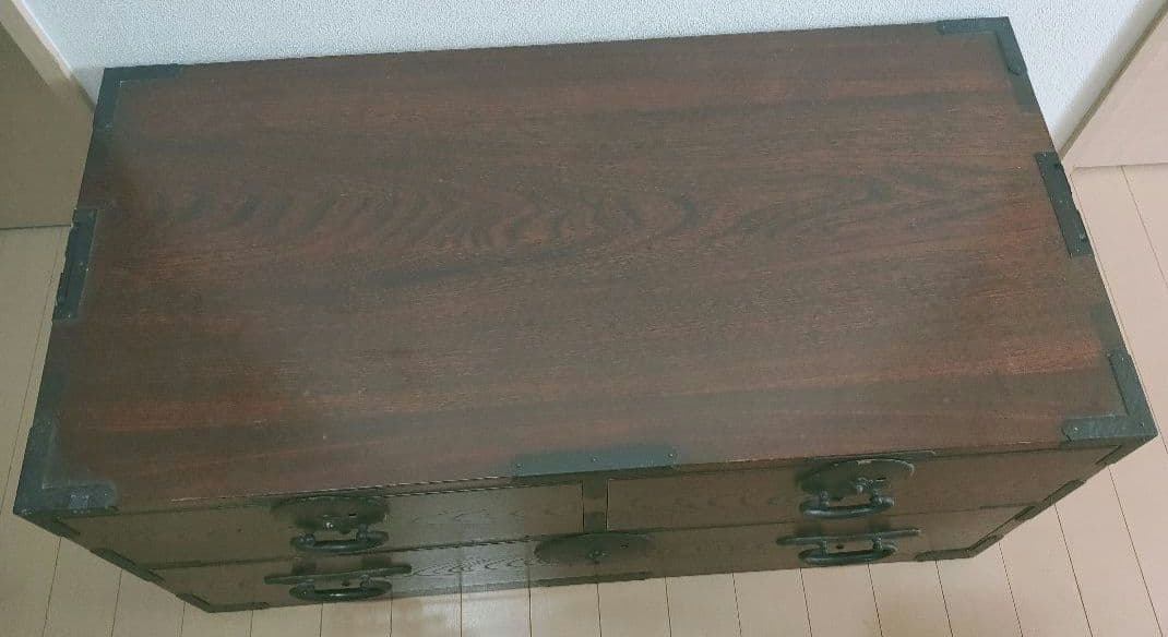 専用出品♪時代家具 箪笥 タンス 2段 高級 鍵付き 説明書有り 送料無料 ♪