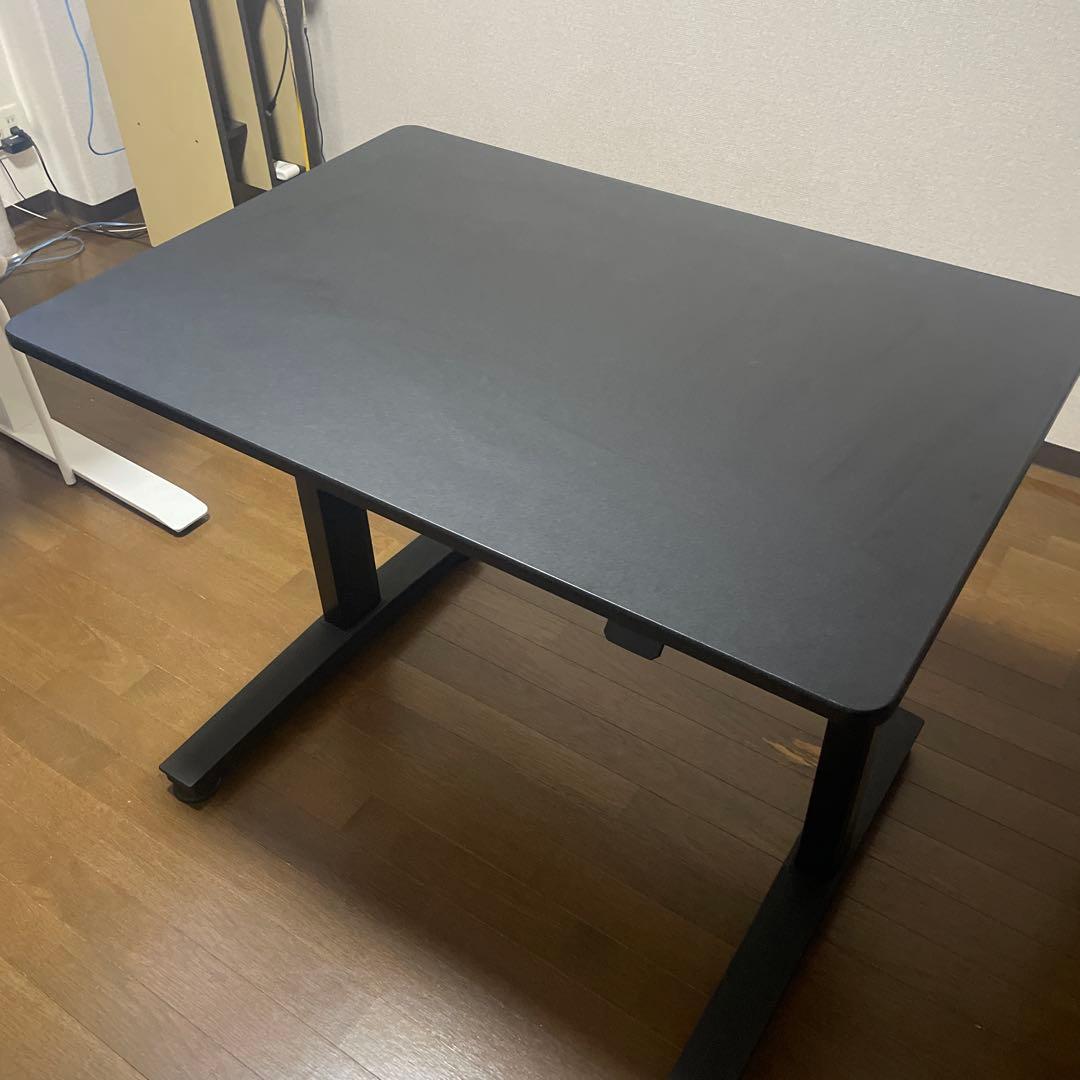 山善(YAMAZEN) 昇降式デスク (ガス圧式)