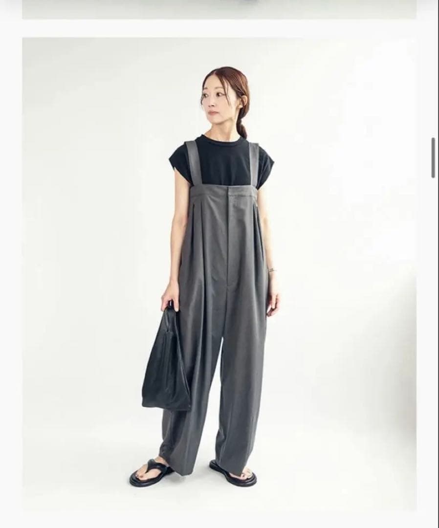 SOLAMONAT LARME サロペット チャコール 38