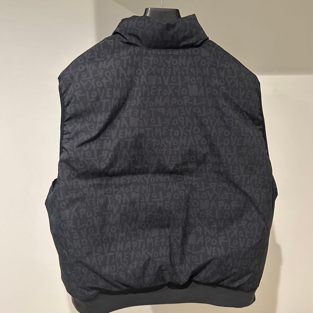 こ*く様 Naptime ナップタイム　中綿リバーシブルベスト　　Lサイズ　黒