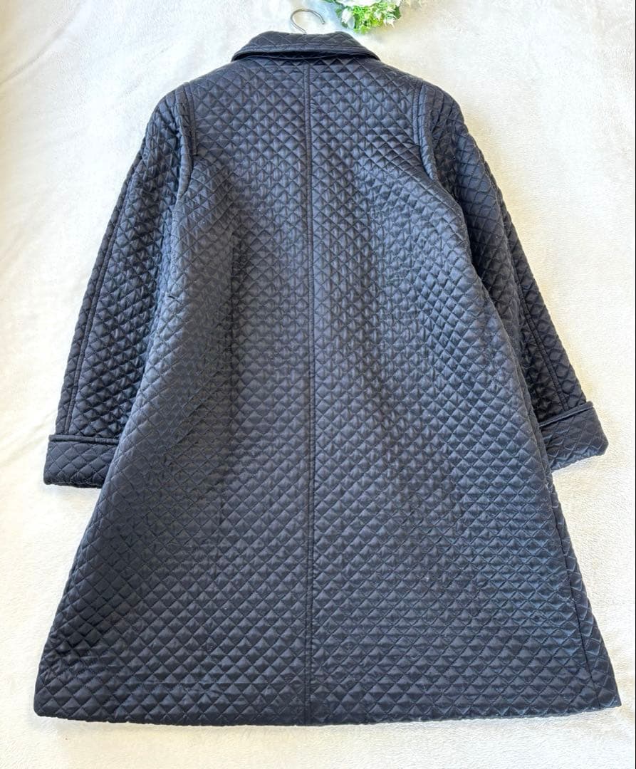 美品　スーパービューティー　シルク　フォックス　キルト　コート　2way 大きい