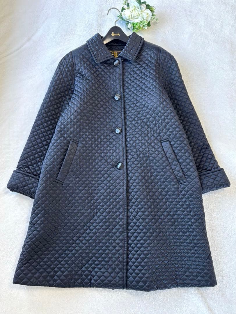 美品　スーパービューティー　シルク　フォックス　キルト　コート　2way 大きい