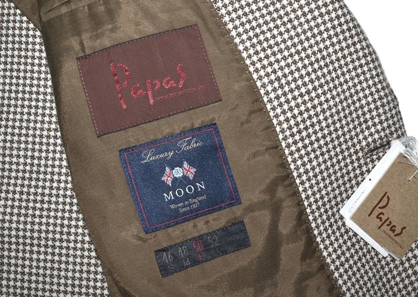 新品 タグ付き PAPAS パパス 千鳥柄スーツ Lサイズ 国内正規 日本製 ②