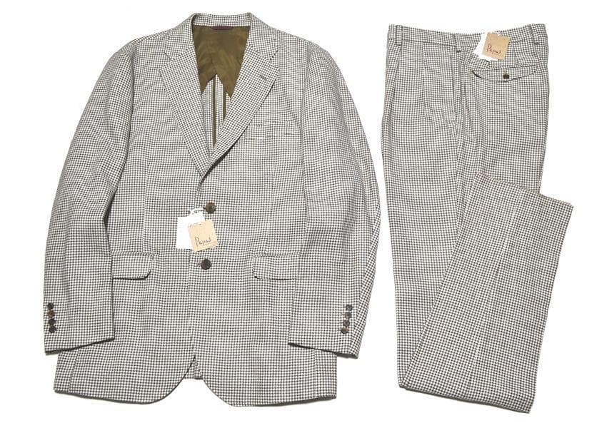 新品 タグ付き PAPAS パパス 千鳥柄スーツ Lサイズ 国内正規 日本製 ②