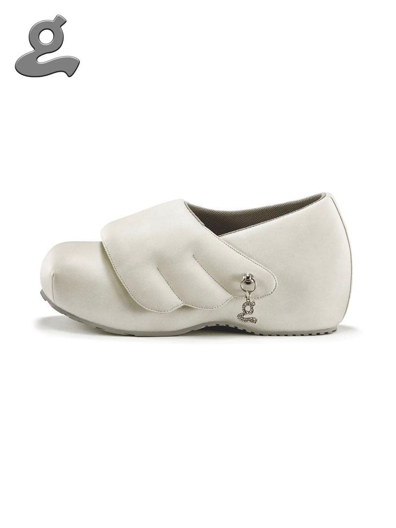 GRAPE Hotel Wings Platform Shoes ホワイトy2k