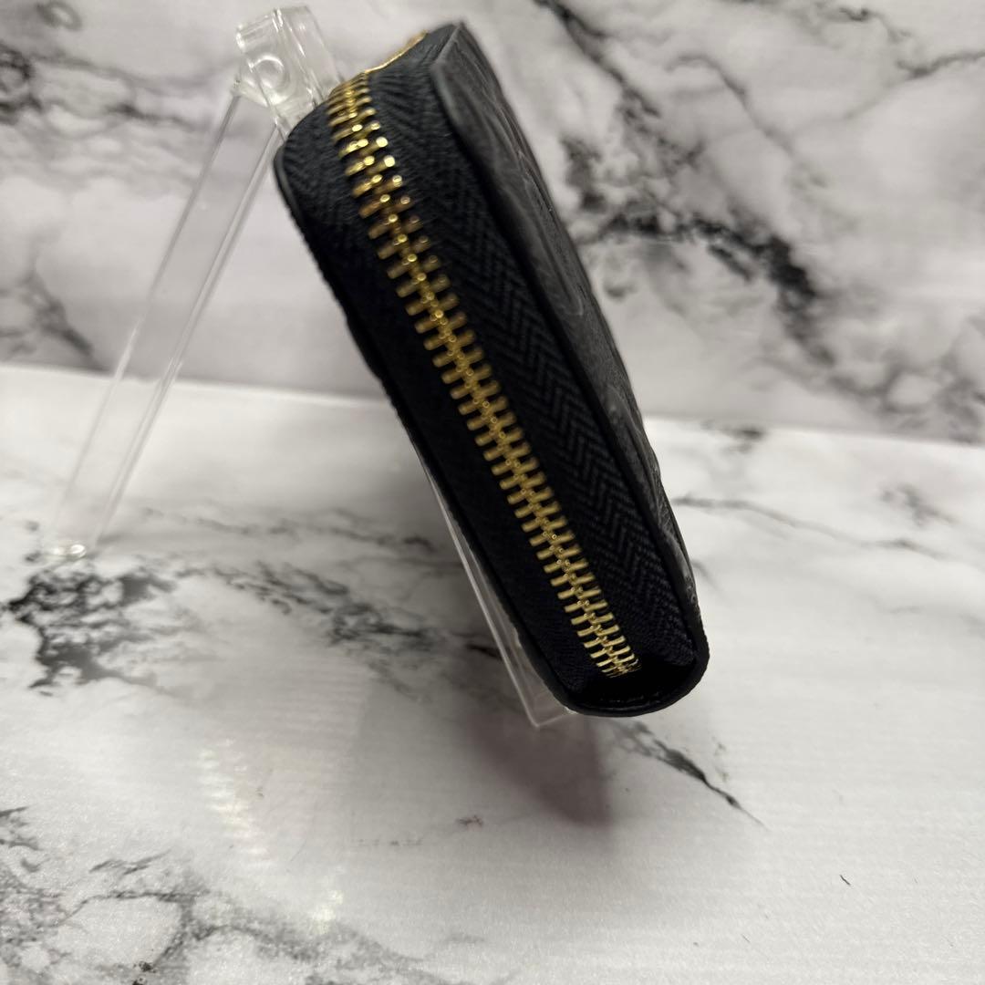 (未使用タグ付)大人気、コーチ、長財布、ラウンドジップ、オールレザー、エンボス