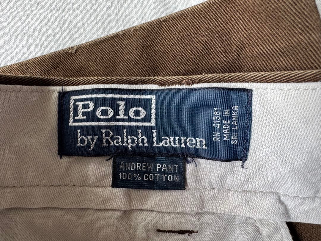 Ralph Lauren \"ANDREW PANT\" 34/32 2タックパンツ