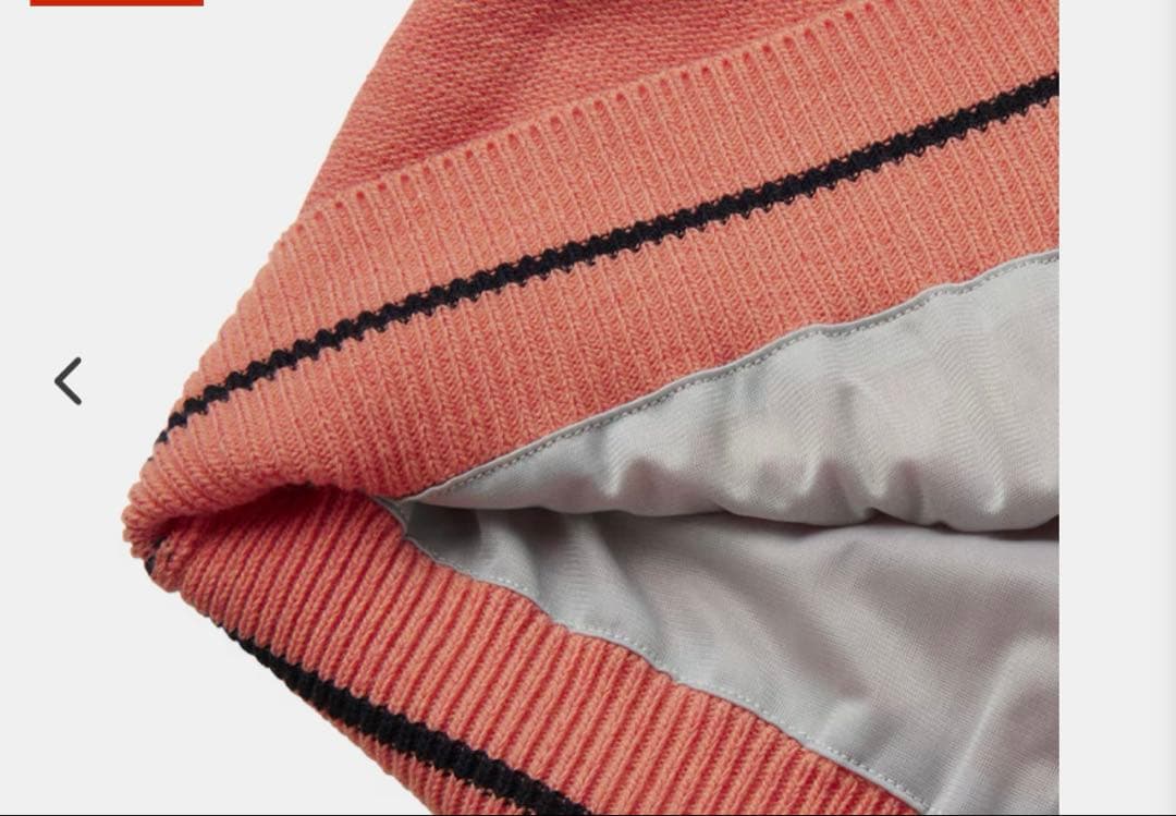 WOMEN'S ケーブル柄 防風裏地付き 長袖クルーネックセーター