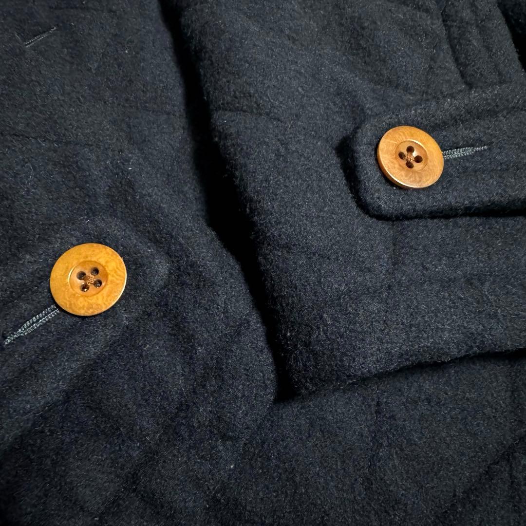 kolor/BEACON ネイビー ピーコート キルティング M 中綿 ダブル