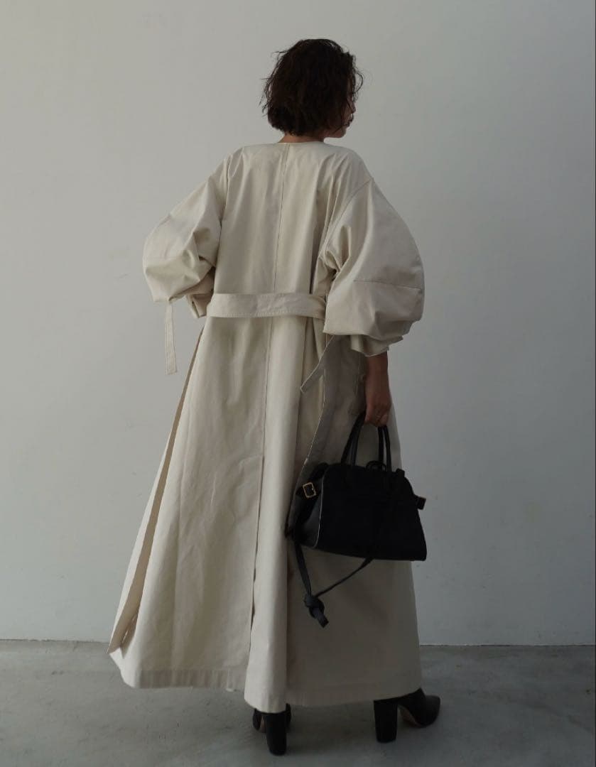 ETRE TOKYO エトレトウキョウ ノーカラートレンチコート M 定番