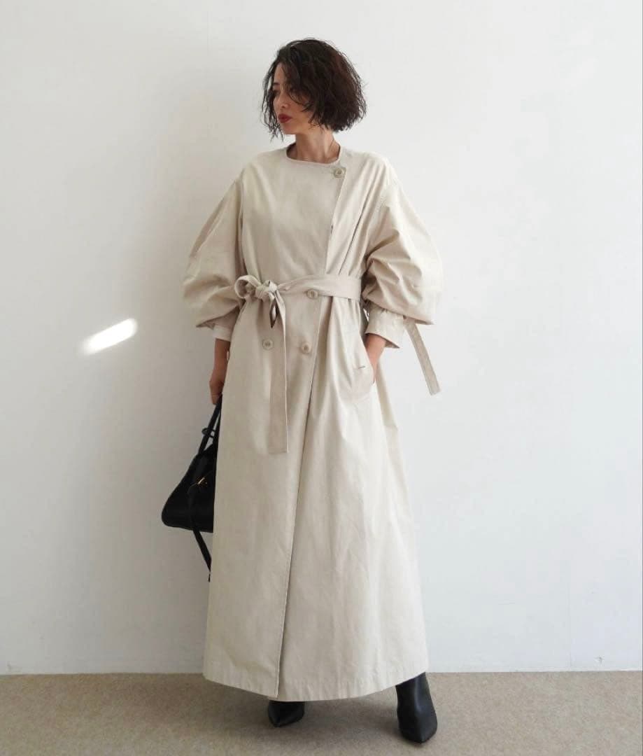 ETRE TOKYO エトレトウキョウ ノーカラートレンチコート M 定番