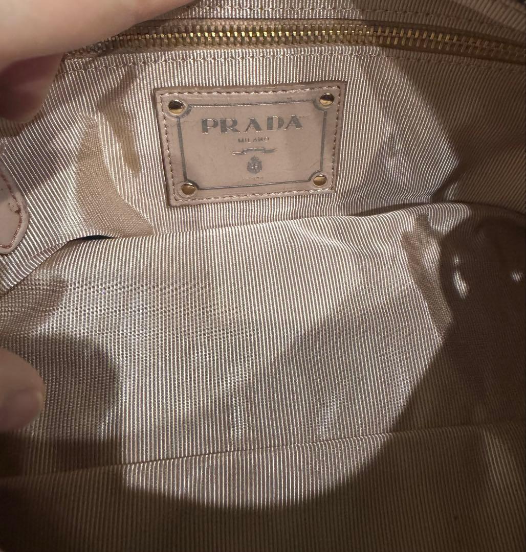 PRADA ワンショルダーバッグ 革製 レザー ブラウン 中古品