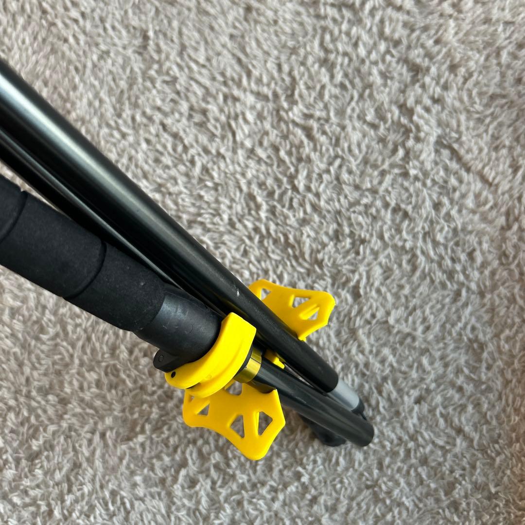 bca アルミストック ブラック/イエロー 伸縮式