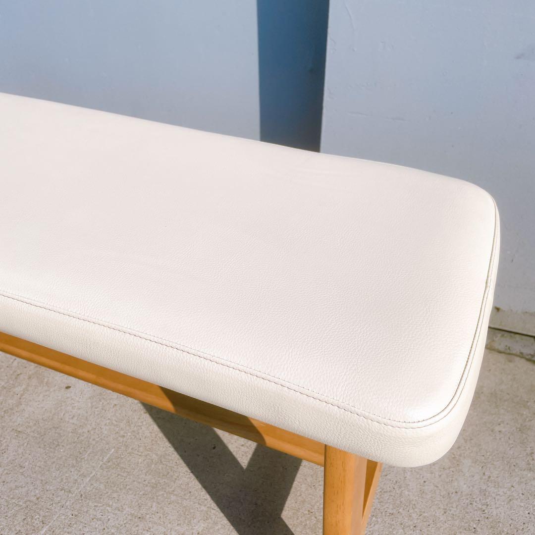 【美品】karimoku Chitano カリモク チターノ レザーベンチ