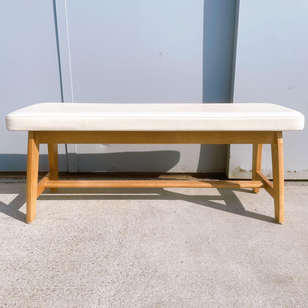 【美品】karimoku Chitano カリモク チターノ レザーベンチ