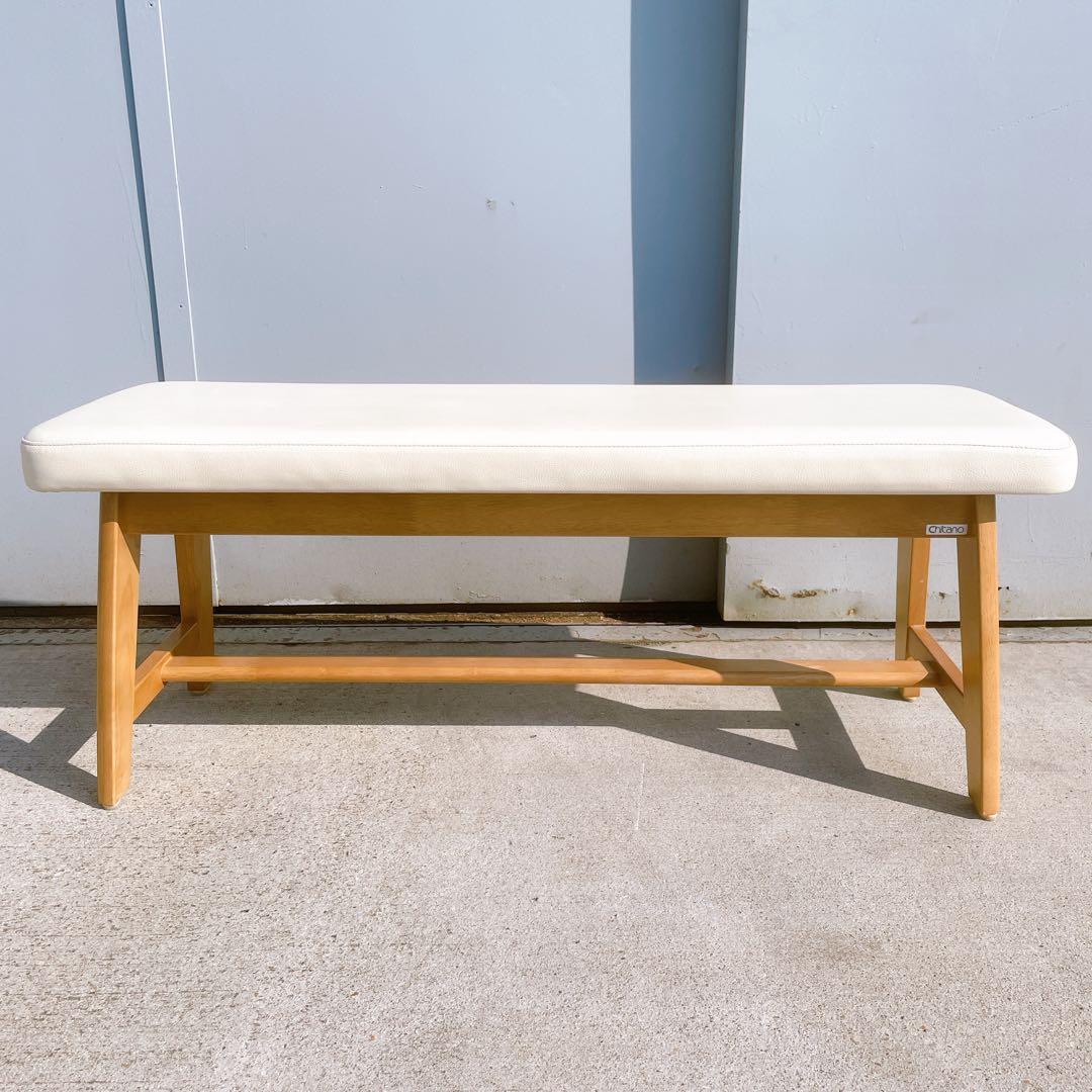 【美品】karimoku Chitano カリモク チターノ レザーベンチ