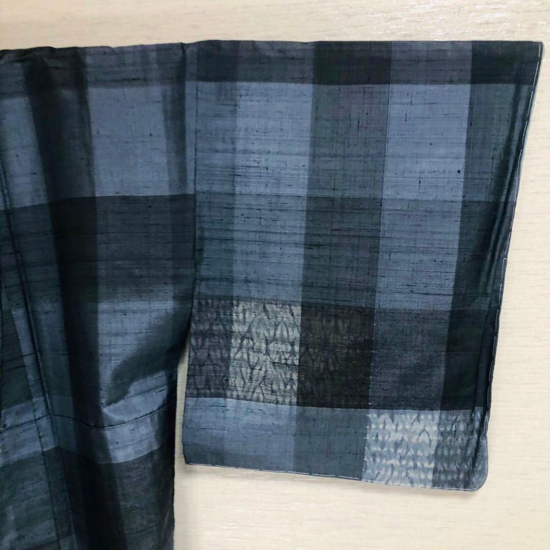 【未使用　トールサイズ】生紬　吉澤与一　付下げ　裄丈70.5 身丈169