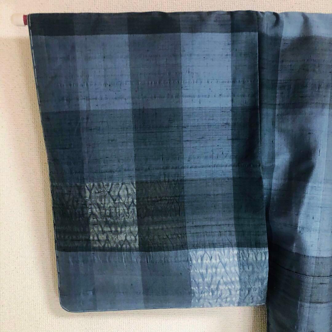 【未使用　トールサイズ】生紬　吉澤与一　付下げ　裄丈70.5 身丈169