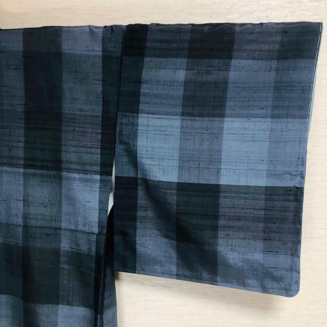 【未使用　トールサイズ】生紬　吉澤与一　付下げ　裄丈70.5 身丈169