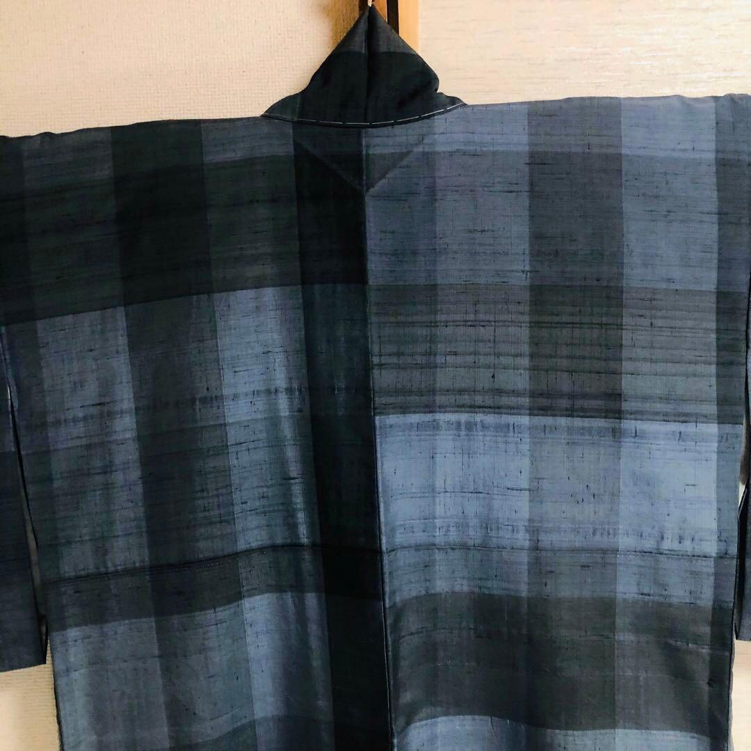 【未使用　トールサイズ】生紬　吉澤与一　付下げ　裄丈70.5 身丈169