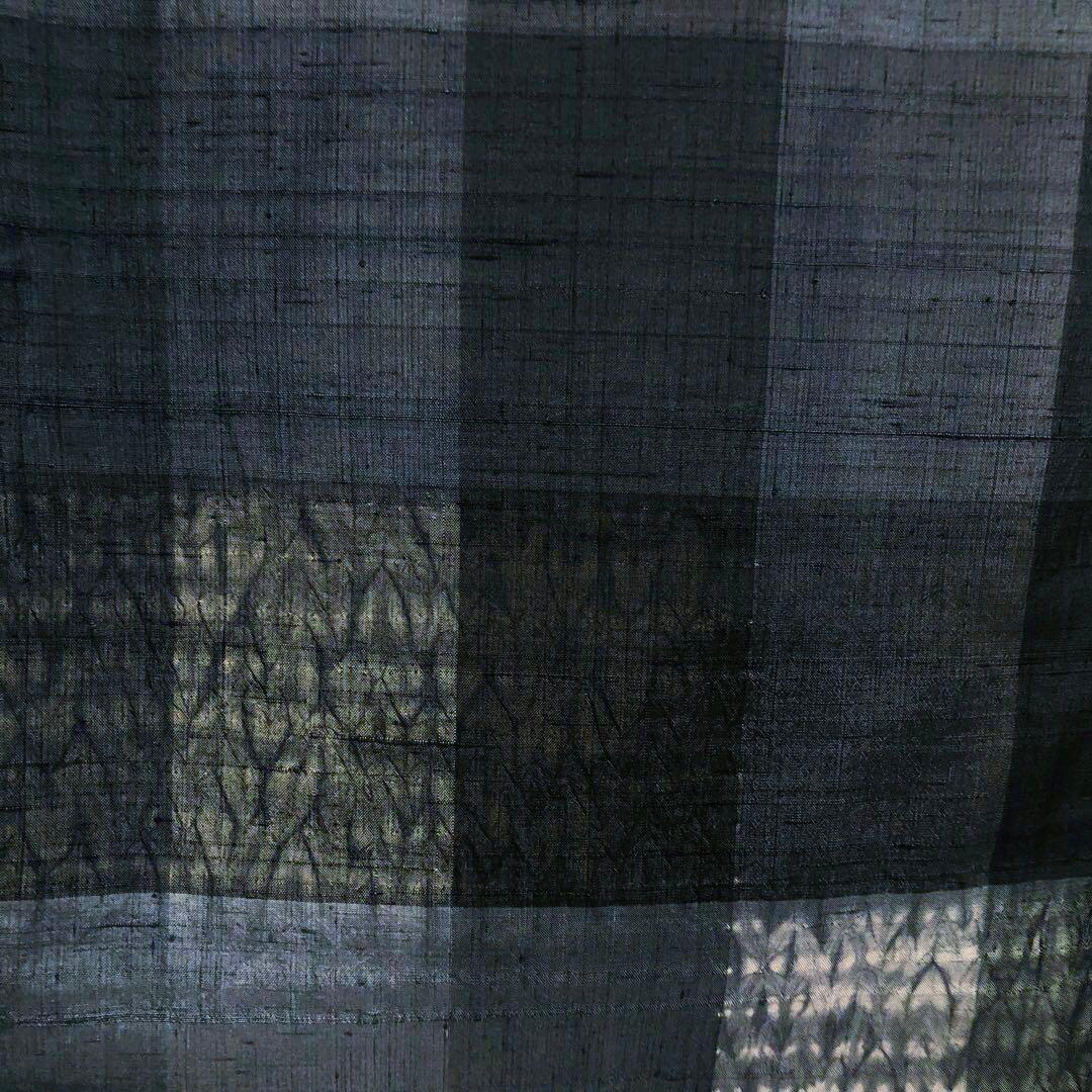 【未使用　トールサイズ】生紬　吉澤与一　付下げ　裄丈70.5 身丈169