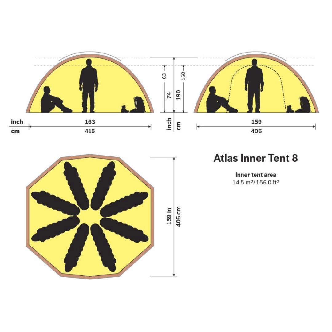 HILLEBERG ATLAS フルインナーテント8＋ダブルベスタビュール