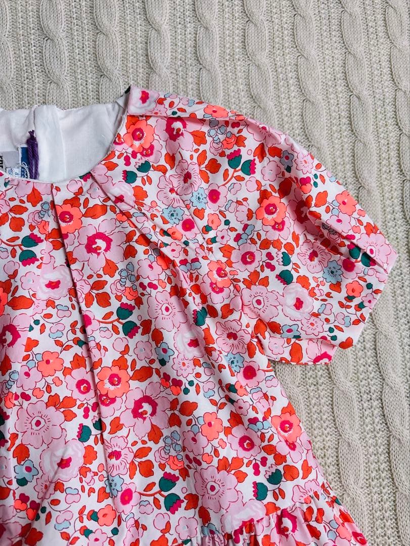 新品　Jacadi × LIBERTY コラボ 花柄　花柄 ワンピース　5A