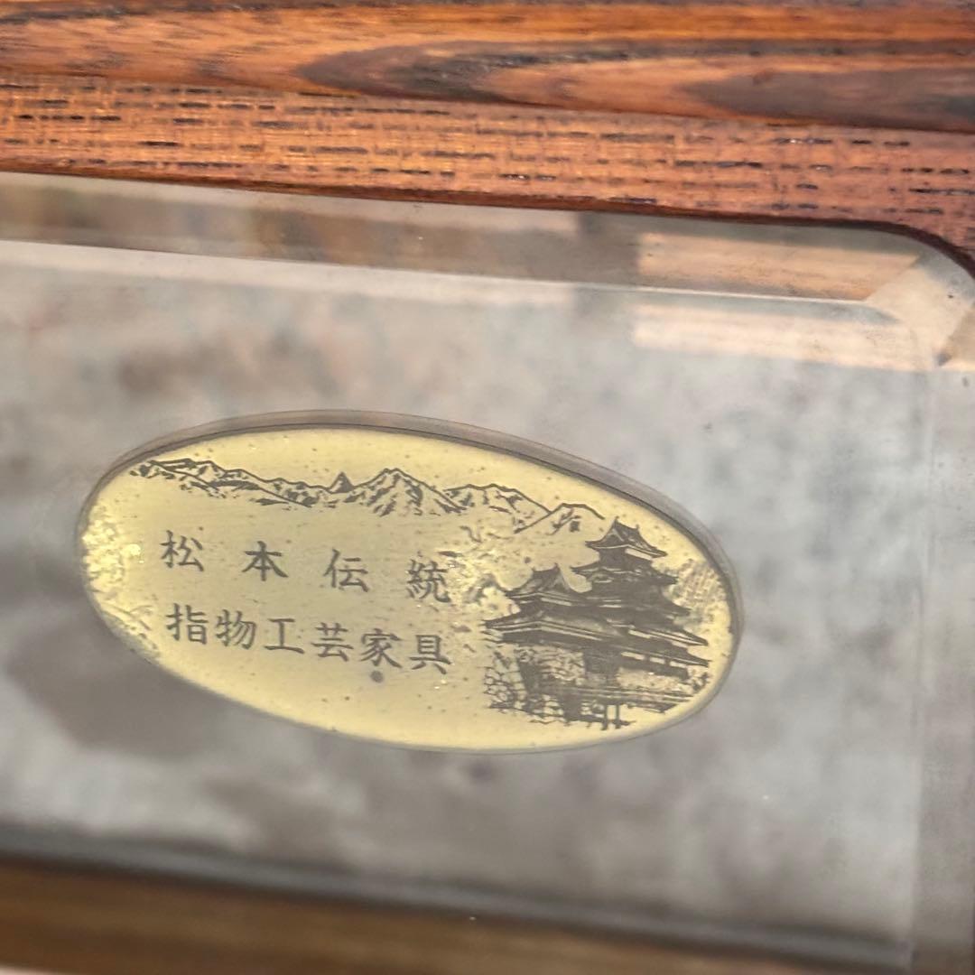 信州 松本伝統指物 和家具 欅家具 茶棚 茶箪笥 キャビネット 飾り棚 ケヤキ