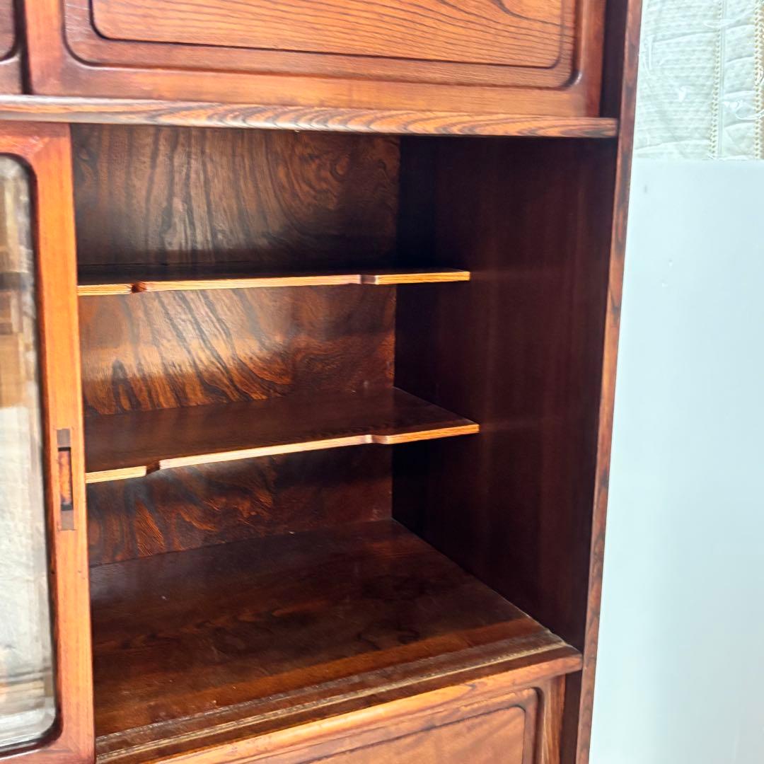 信州 松本伝統指物 和家具 欅家具 茶棚 茶箪笥 キャビネット 飾り棚 ケヤキ