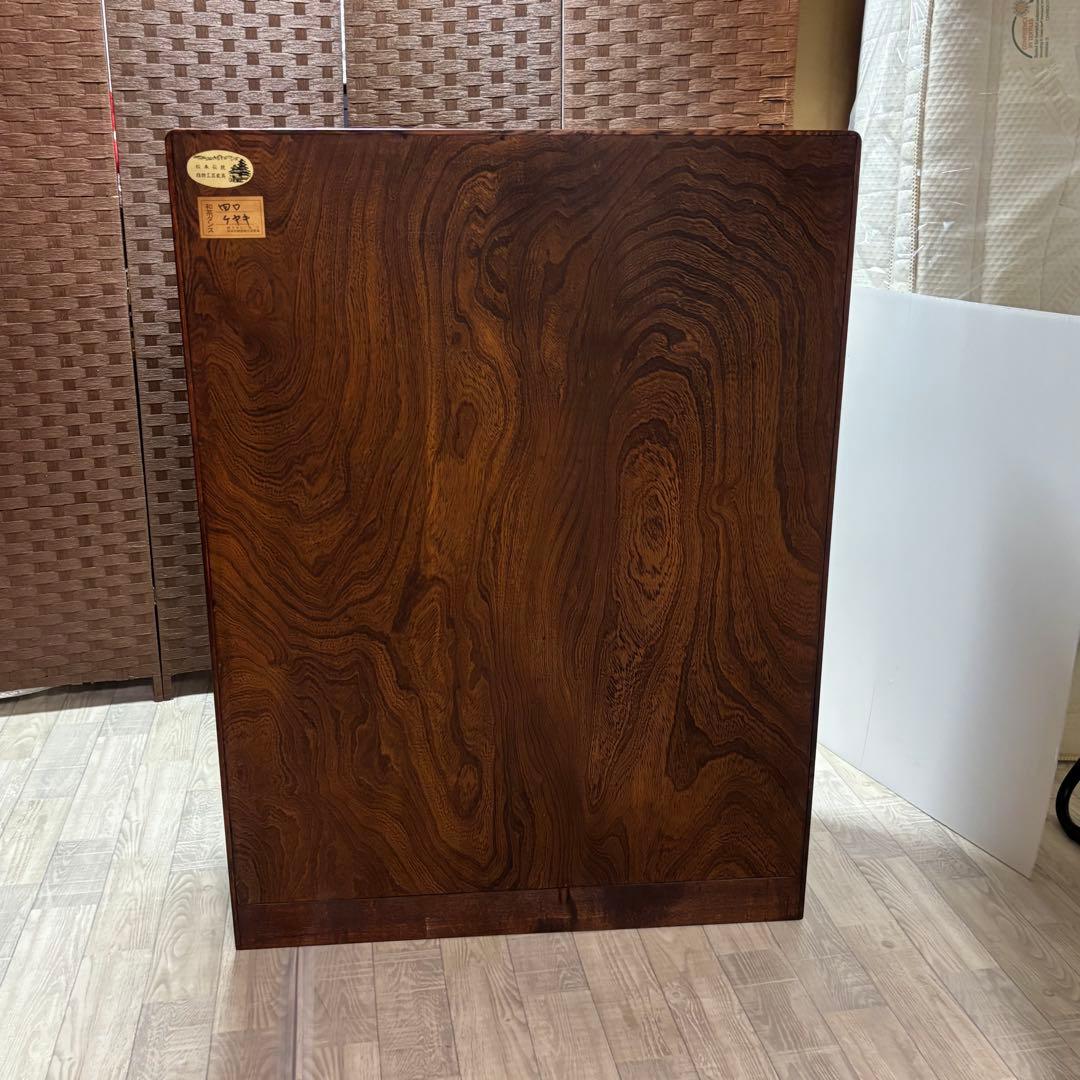 信州 松本伝統指物 和家具 欅家具 茶棚 茶箪笥 キャビネット 飾り棚 ケヤキ