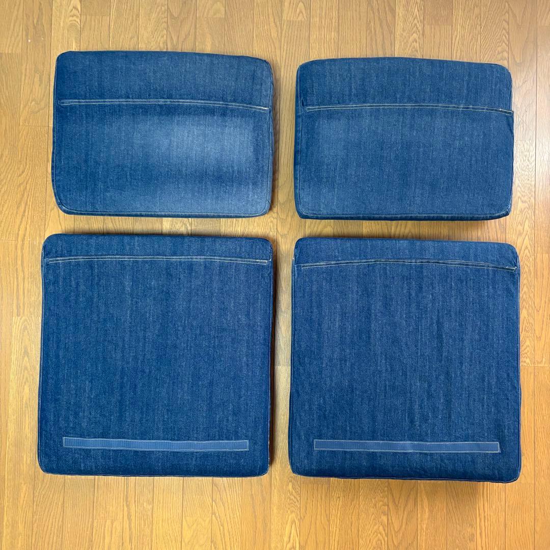 無印良品　【パーツ】ソファチェア用クッション/カバー　2脚分セット