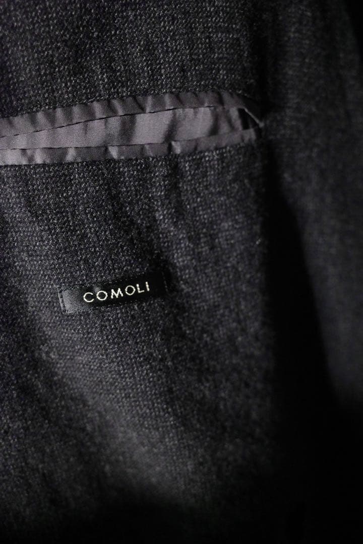 COMOLI強縮ウールダブルジャケット/ドローストリングパンツ　セットアップ