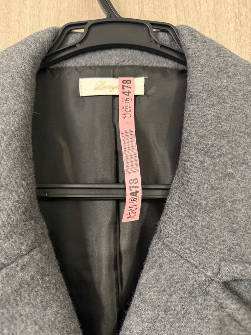 ラウンジドレス Pコート グレー 美品 フリーサイズ