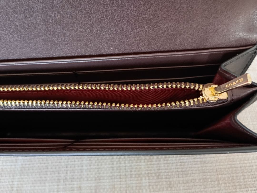 ポポさん専用 COACH クロコダイル風長財布 ブラック